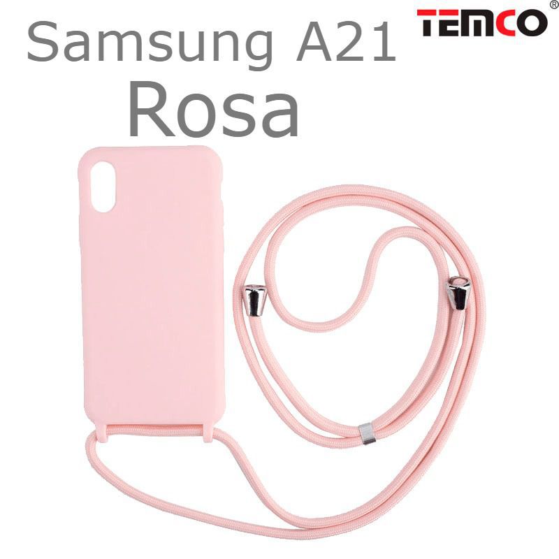 Funda Colgante Samsung A21 Rosa