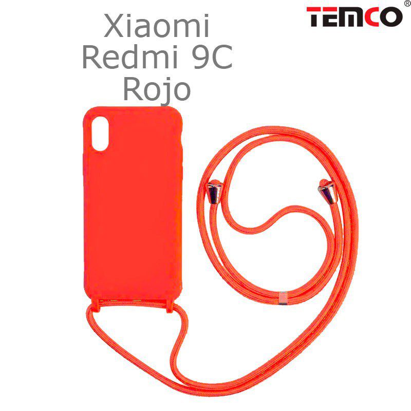 Funda Colgante Xiaomi Redmi 9C Rojo