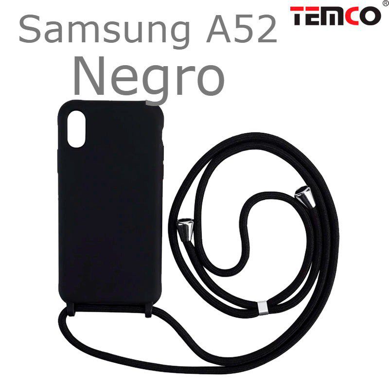 Funda Colgante Samsung A52 Negro