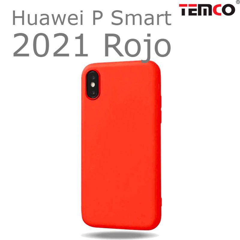 Funda Silicona Huawei P Smart 2021 Rojo