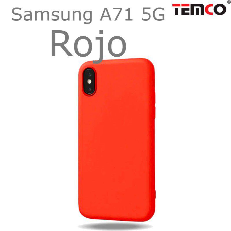 Funda Silicona Samsung A71 5G Rojo