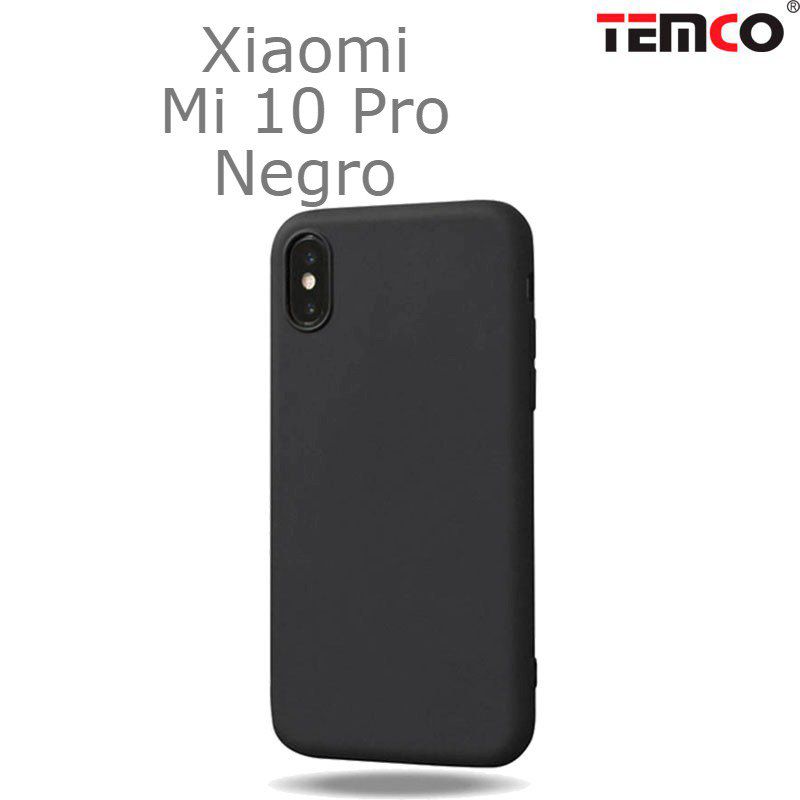 Funda Silicona Xiaomi Mi 10 Pro Negro