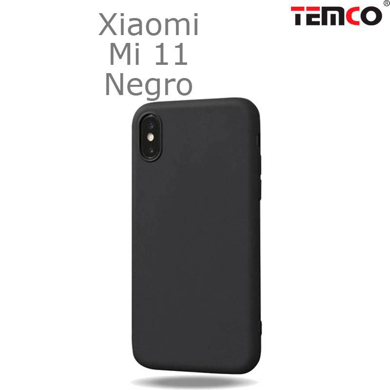 Funda Silicona Xiaomi Mi 11 Negro