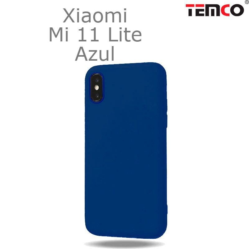 Funda Silicona Xiaomi Mi 11 Lite Azul