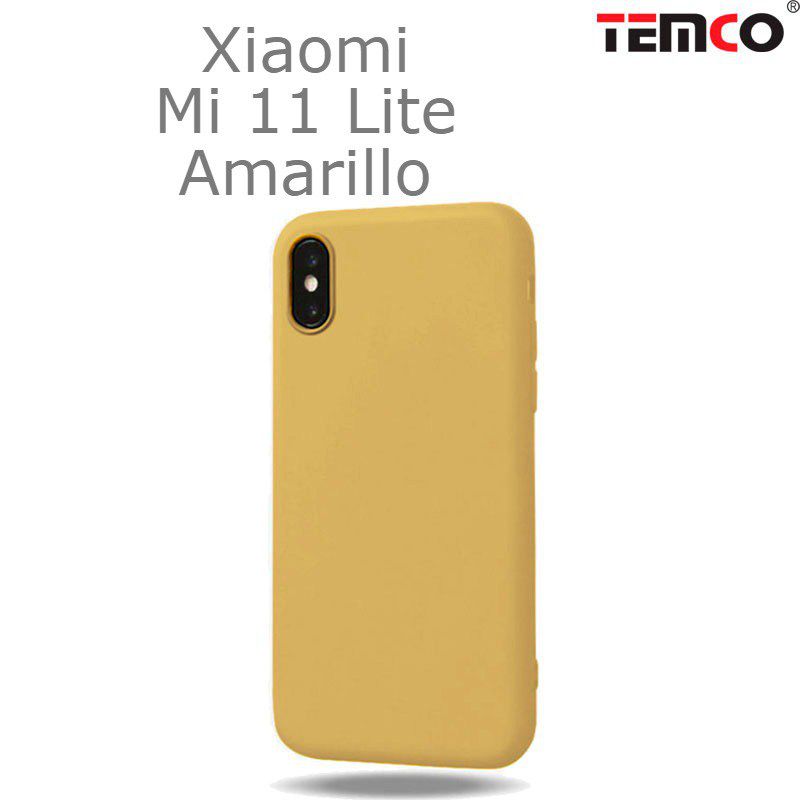 Funda Silicona Xiaomi Mi 11 Lite Amarillo