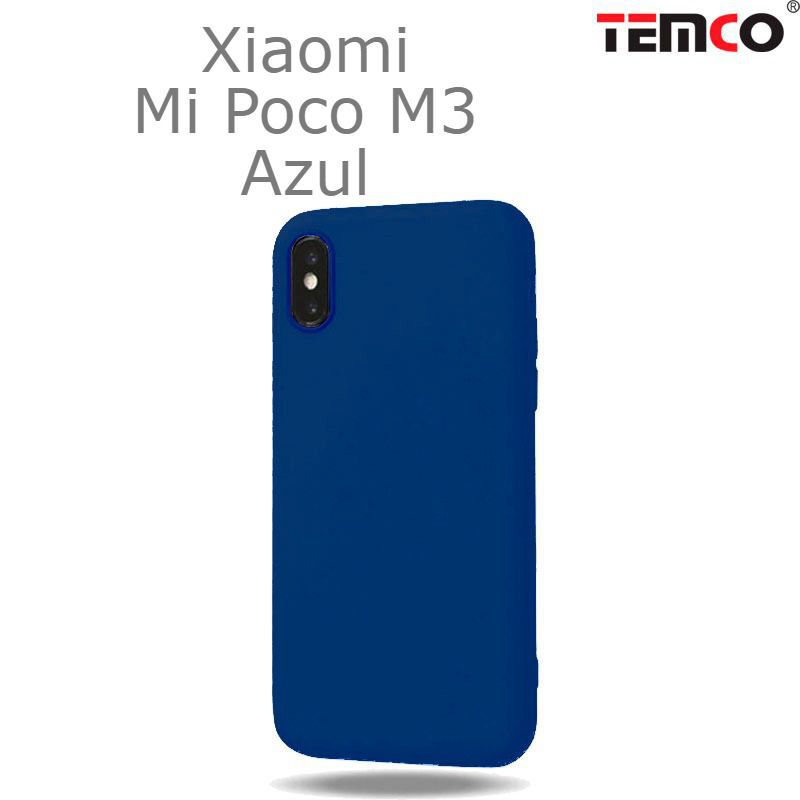 Funda Silicona Xiaomi Mi Poco M3 Azul