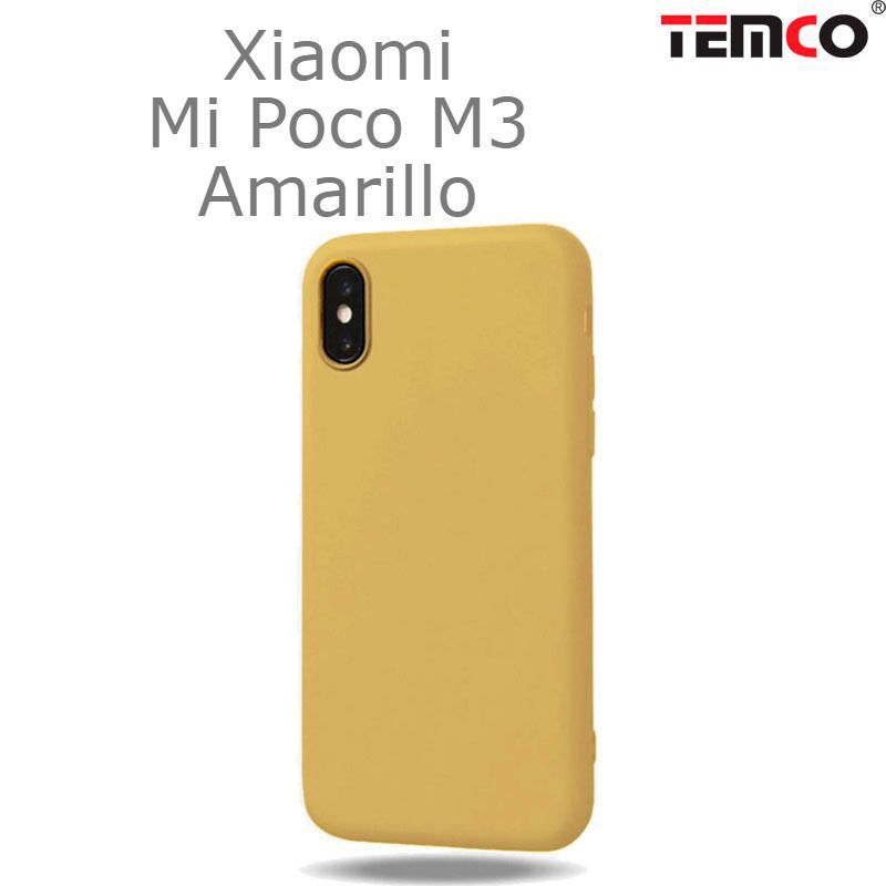 Funda Silicona Xiaomi Mi Poco M3 Amarillo