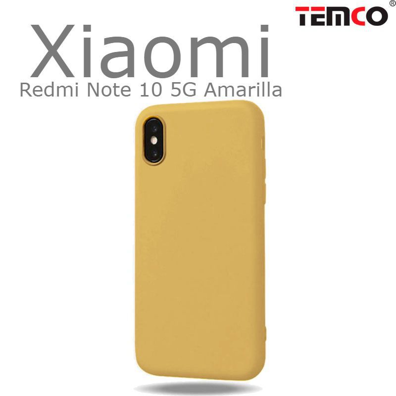 Funda Silicona Xiaomi Redmi Note 10 5G Amarilla