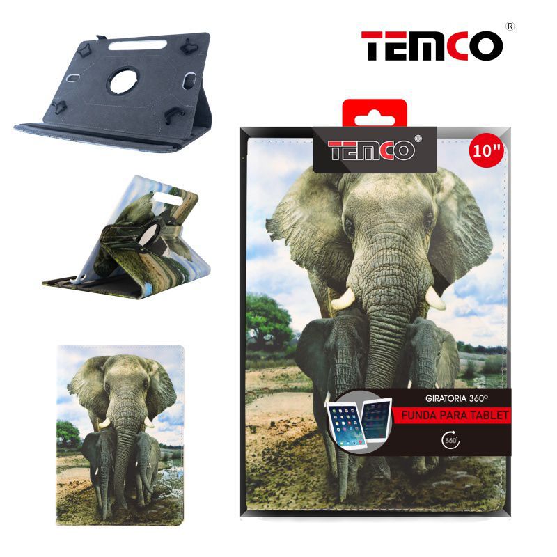 funda tablet universal 10" elephant