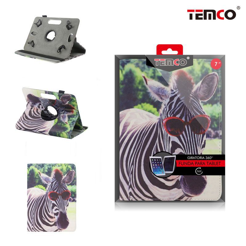 funda tablet universal 7" zebra