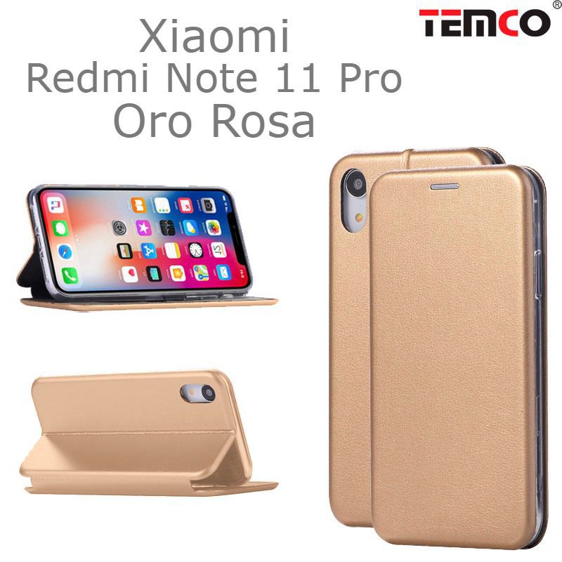 Funda Concha  Redmi Note11 Pro/Pro+ Oro Rosa