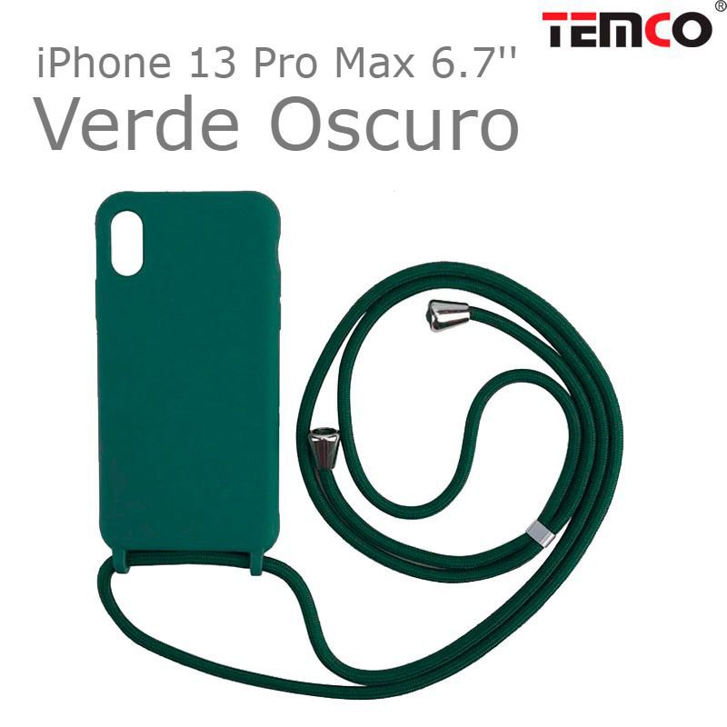 Funda Colgante iPhone 13 Pro Max 6.7'' Verde Oscur