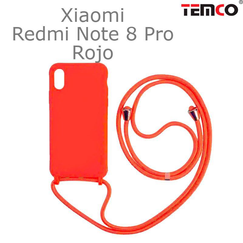 Funda Colgante Xiaomi Redmi Note 8 Pro Rojo