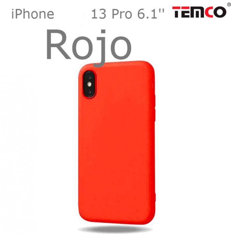 Funda Silicona iPhone 13 Pro 6.1'' Rojo