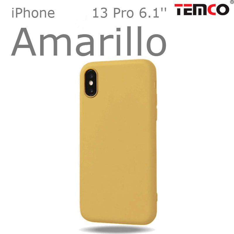 Funda Silicona iPhone 13 Pro 6.1'' Amarillo