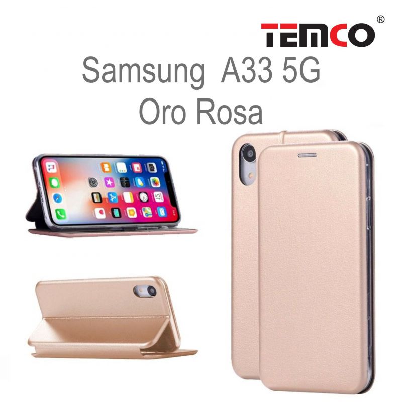 Funda Concha Samsung A33 5G Oro Rosa