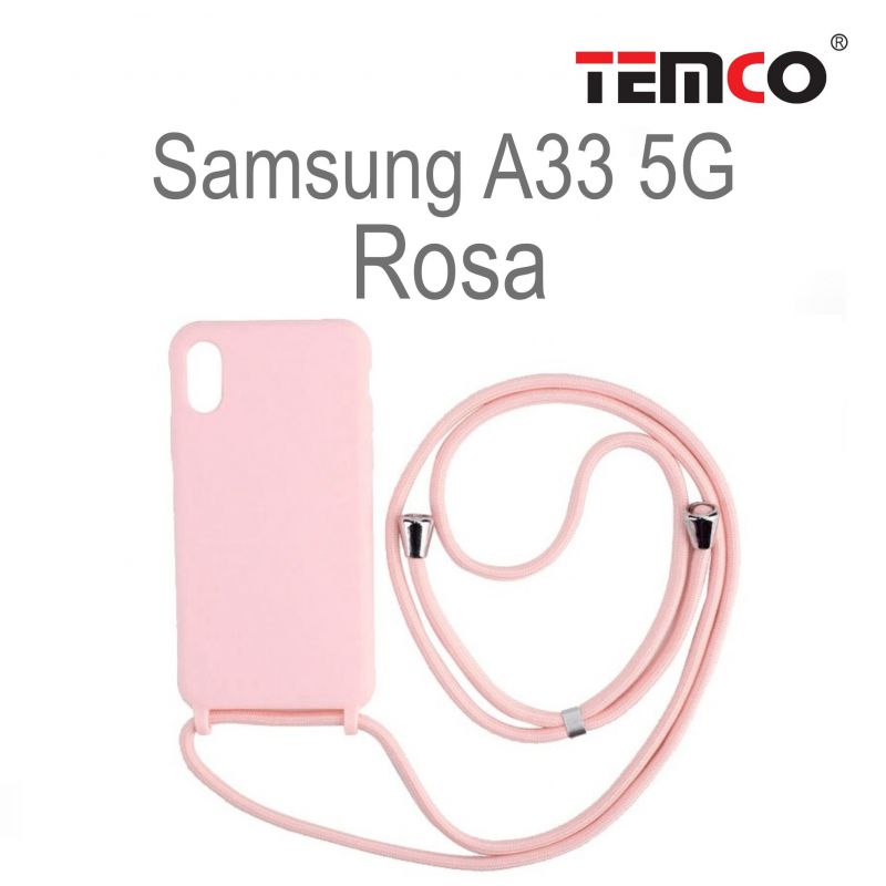 Funda Colgante Samsung A33 5G Rosa