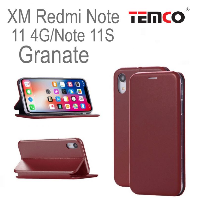 Funda Concha XM Redmi Note 11 4G/ Note 11S Granate