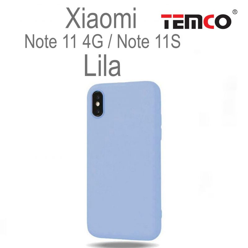 Funda Silicona Xiaomi Note11 4G/Note 11S Lila