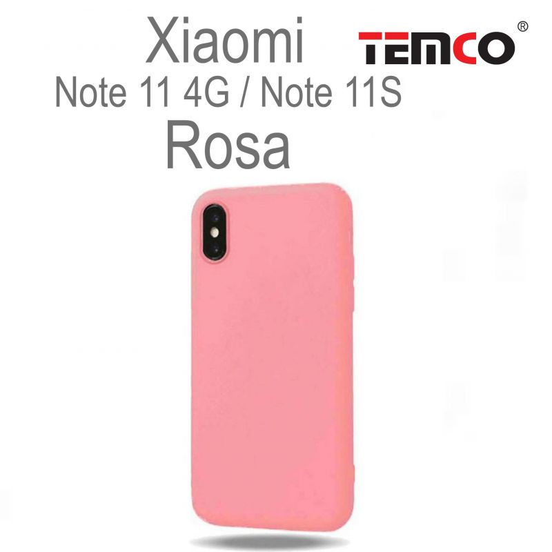 Funda Silicona Xiaomi Note11 4G/Note 11S Rosa