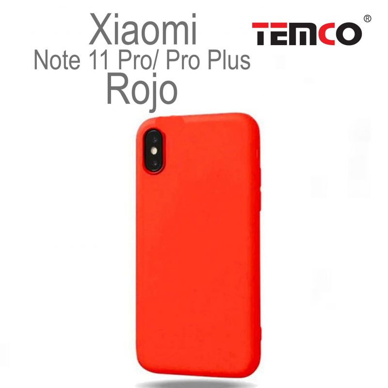 Funda Silicona Xiaomi Note11 Pro/Pro plus Rojo