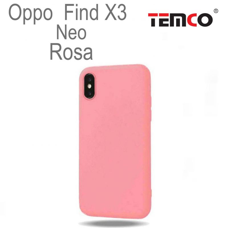 Funda Silicona Oppo Find X3 Neo Rosa