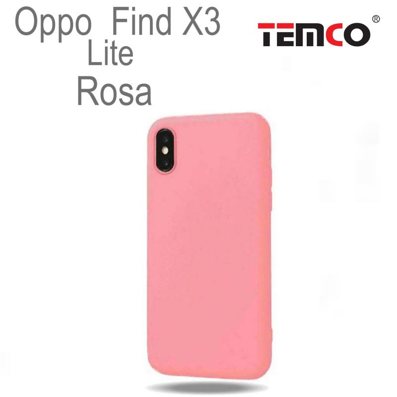 Funda Silicona Oppo Find X3 Lite Rosa