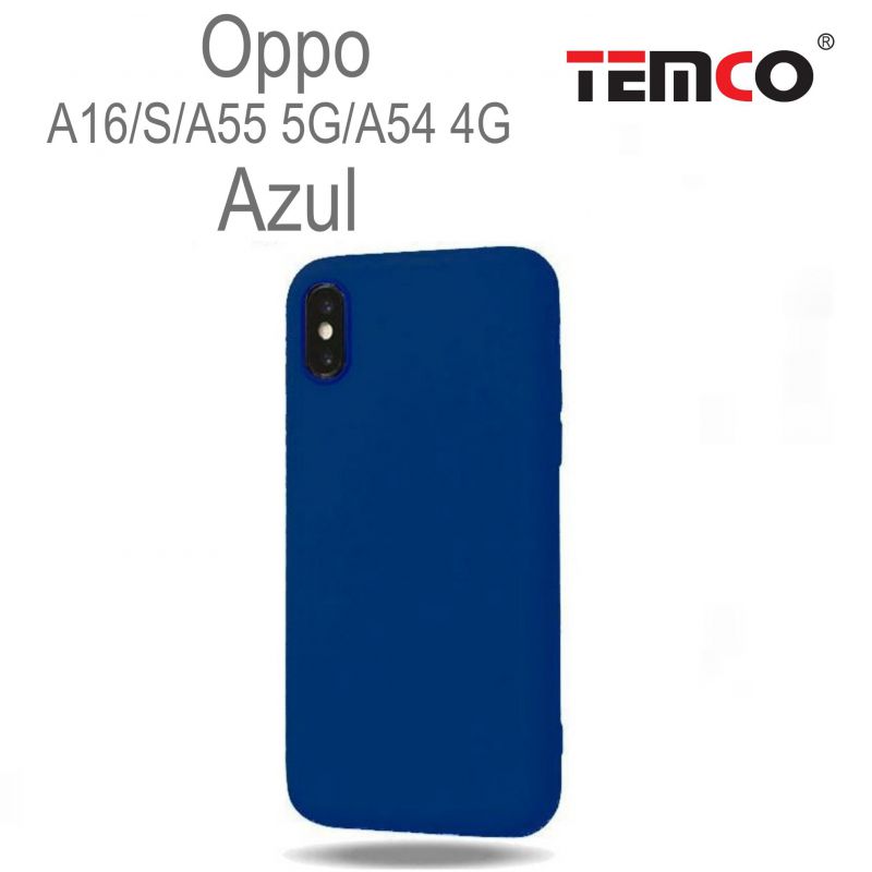 Funda Silicona Oppo A16 / S /A55 5G/A54 4G Azul