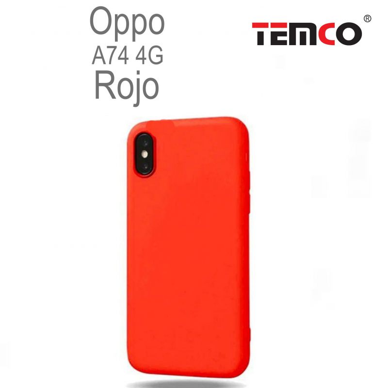 Funda Silicona Oppo A74 4G Rojo