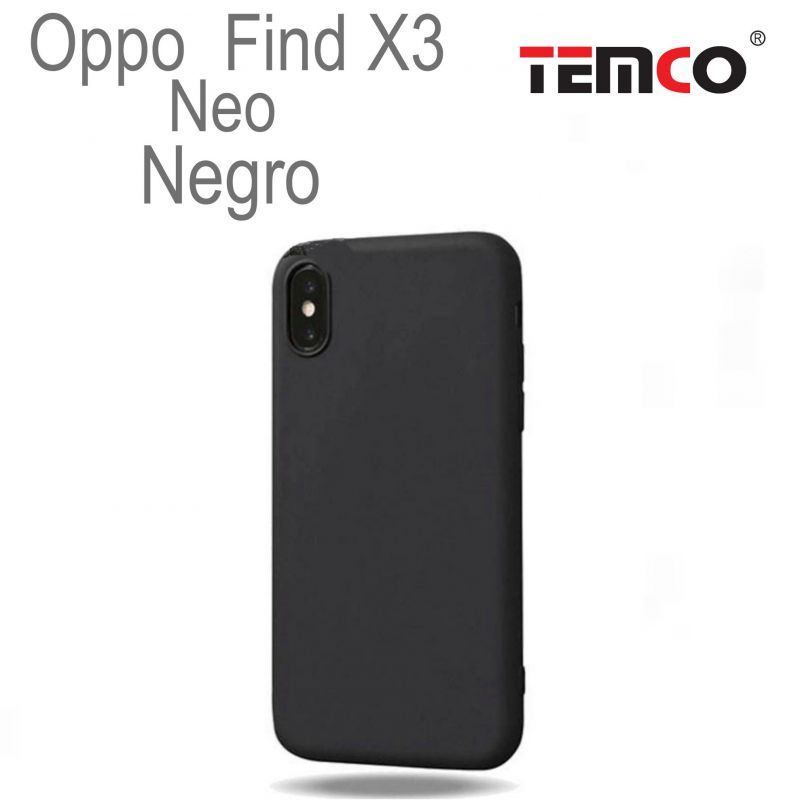Funda Silicona Oppo Find X3 Neo Negro