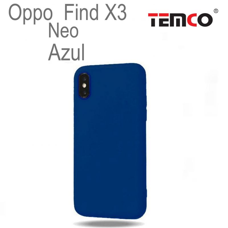 Funda Silicona Oppo Find X3 Neo Azul
