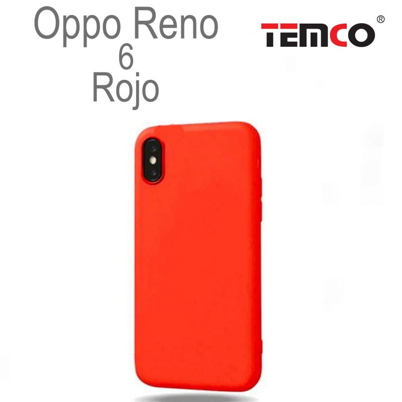 Funda Silicona Oppo Reno 6 Rojo