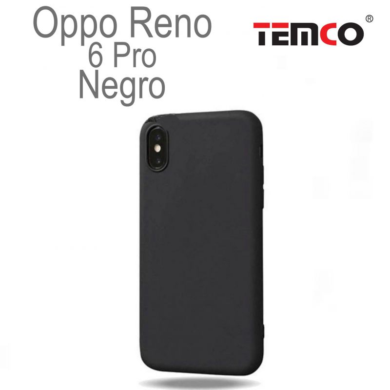 Funda Silicona Oppo Reno 6 Pro Negro