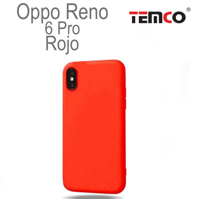 Funda Silicona Oppo Reno 6 Pro Rojo