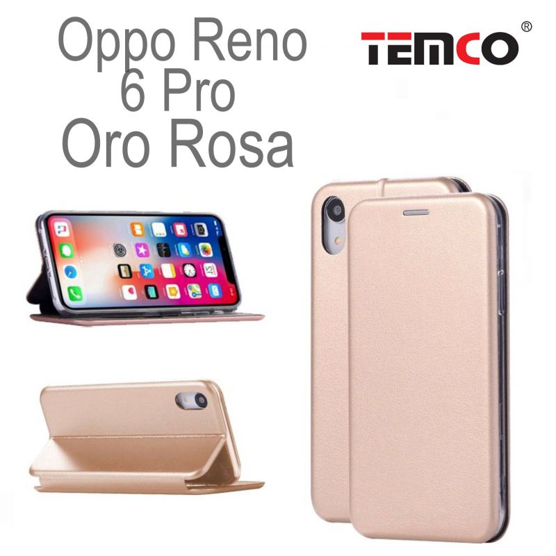 Funda Concha Oppo Reno 6 Pro Oro Rosa