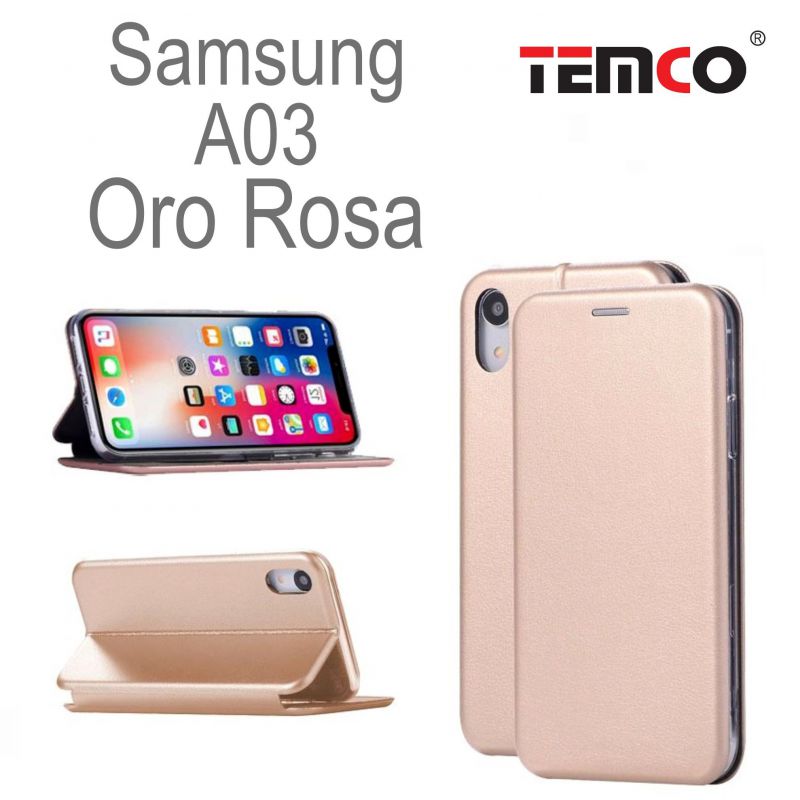 Funda Concha Samsung A03 Oro Rosa
