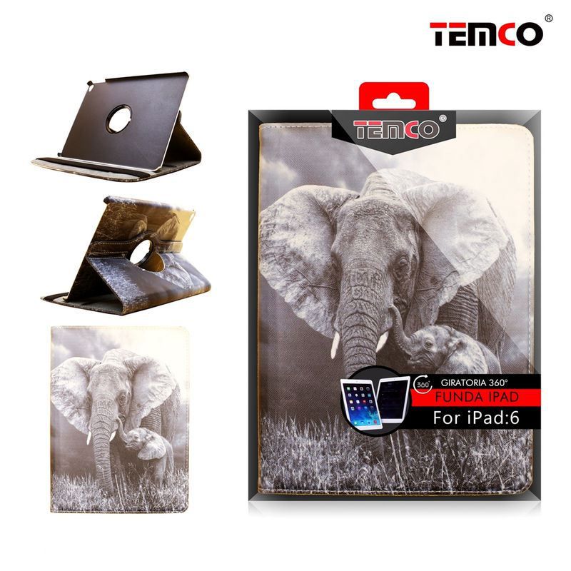 Funda iPad 5 / 6 / Air 2 Elephant