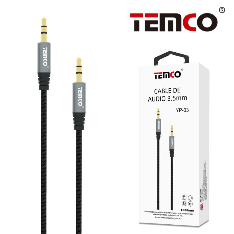 Cable Audio 3.5mm Negro/Gris