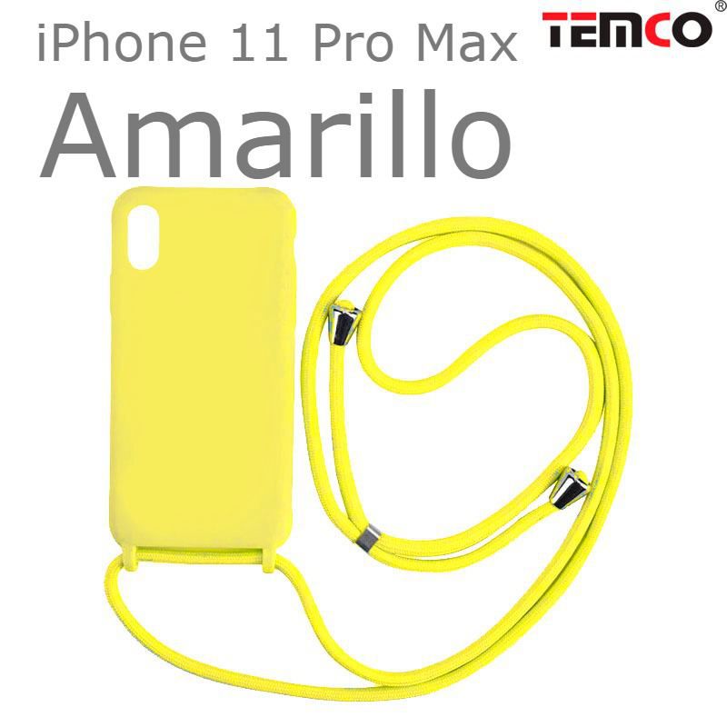 Funda Colgante iPhone 11 Pro Max Amarillo