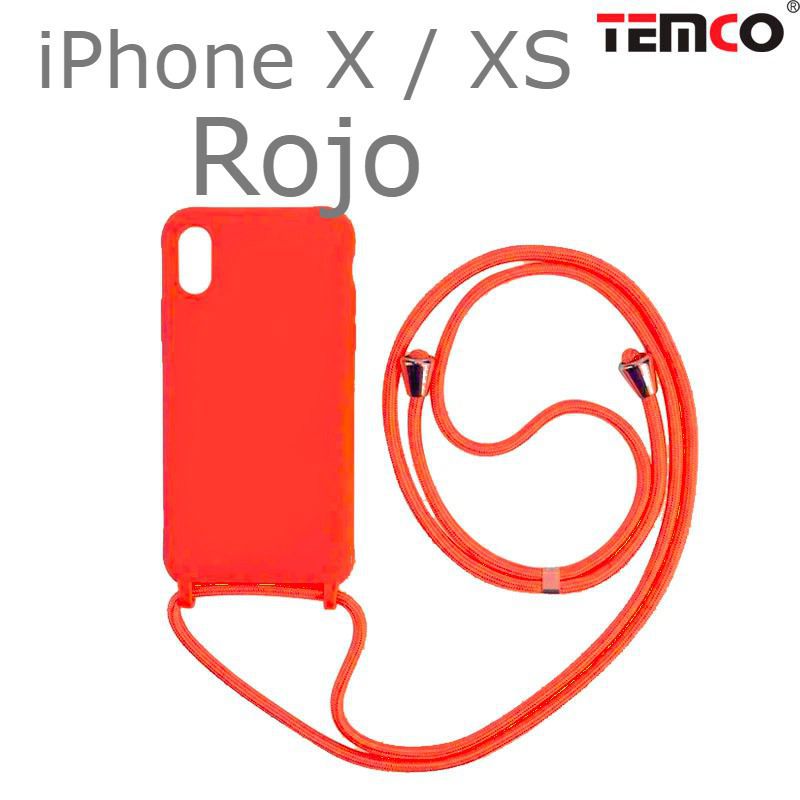 Funda Colgante iPhone X / XS Rojo