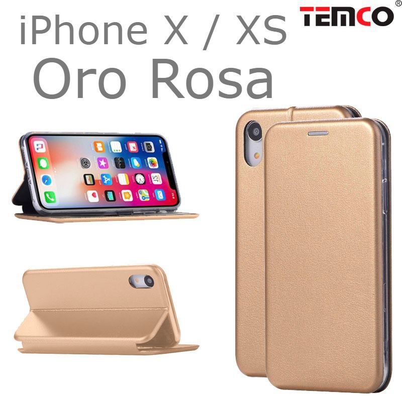 Funda Concha iPhone X / XS Oro Rosa