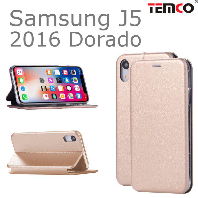 Funda Concha Samsung J5 2016 Dorado