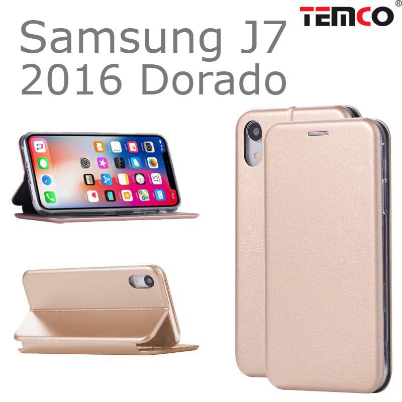 Funda Concha Samsung J7 2016 Dorado