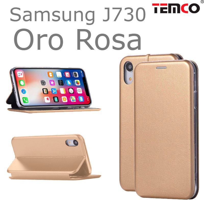 Funda Concha Samsung J730 Oro Rosa
