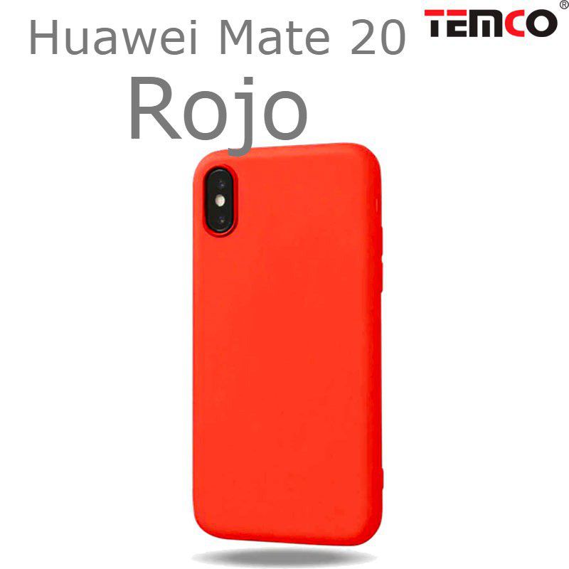 Funda Silicona Huawei Mate 20 Rojo