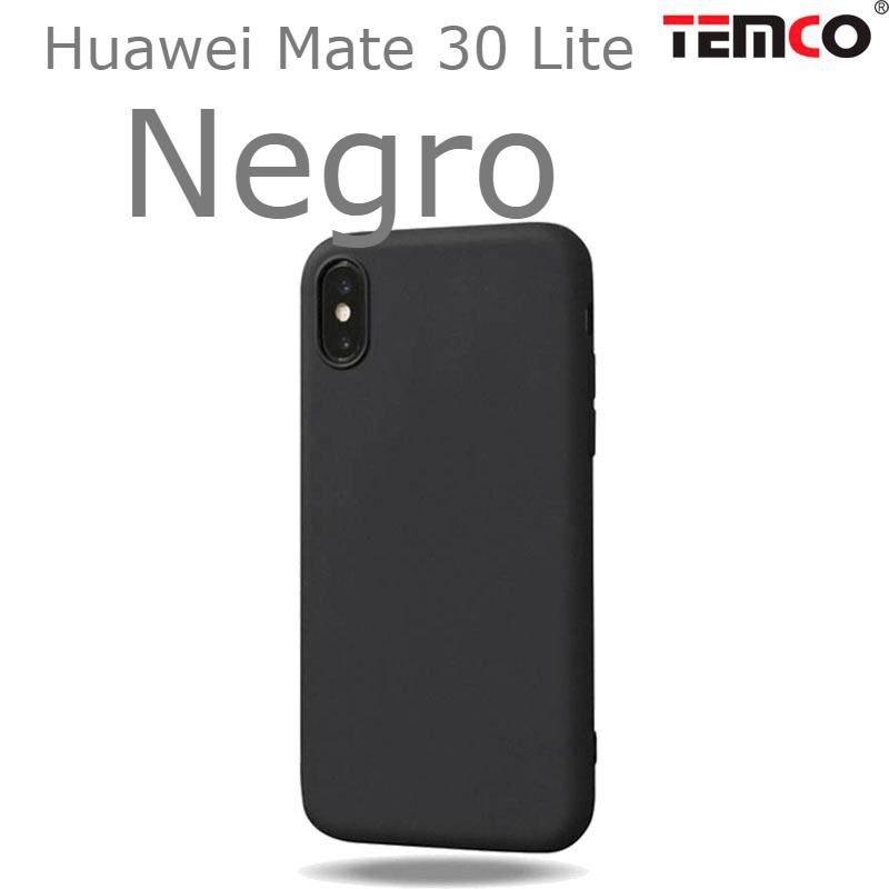Funda Silicona Huawei Mate 30 Lite Negro