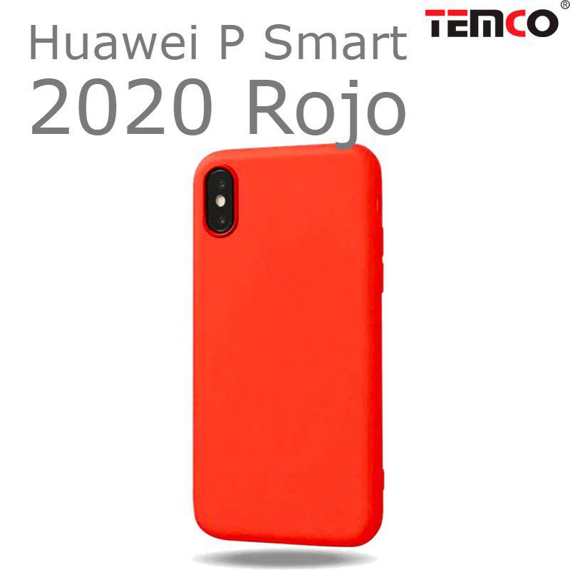 Funda Silicona Huawei P Smart 2020 Rojo