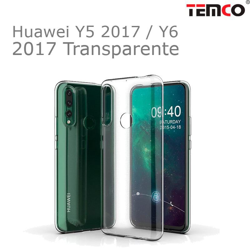 Funda Silicona Huawei Y5 2017 / Y6 2017 Trans.