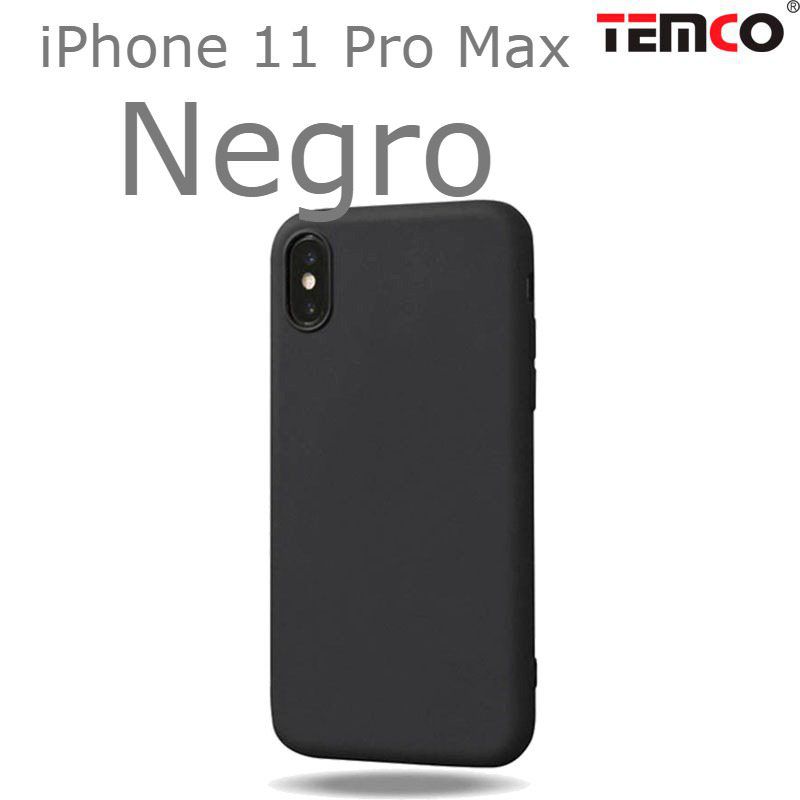 Funda Silicona iPhone 11 Pro Max Negro