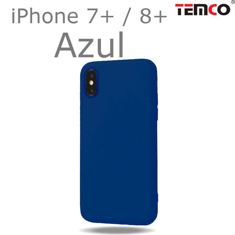 Funda Silicona iPhone 7+ / 8+ Azul